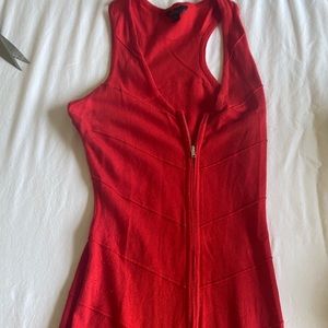 Red guess dress